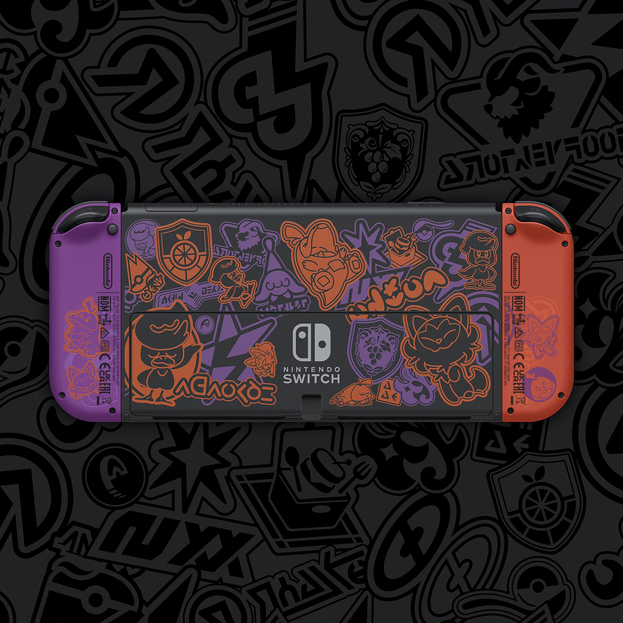 Nintendo Switch-Konsole (OLED-Modell) Pokémon Karmesin & Purpur-Edition [KEIN Spiel enthalten]